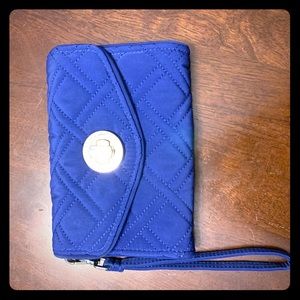 Vera Bradley Quilted Wristlet Cellphone Wallet